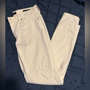 White/Cream Straight-Leg Banana Republic Jeans